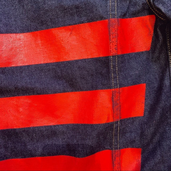 Helmet lang striped denim jacket - Picture 10 of 12
